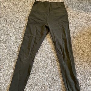 High-Waisted Olive Yoga Pants